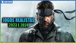 TOP 12 JOGOS REALISTAS 2023 E 2024! PS5 I XBOX SERIES S/X E PC!!