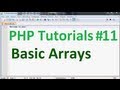 Basic PHP Tutorial 11: Arrays part 1, basic array