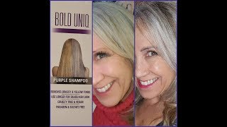 Blonde to Silver | Bold Uniq Purple Shampoo | Remove Brassy Tones | KimTownselYouTube