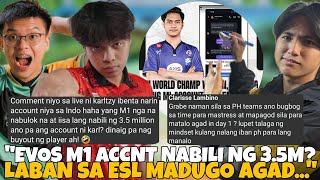 EVOS M1 ACCNT NABILI SA HALAGANG 3.5MILLION! PH TEAMS PAPAGURIN AGAD SA DAY1? FALCONS PH IWEWELCOME?