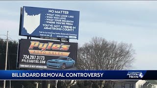 Armstrong County Democratic Committee's billboard suddenly taken down