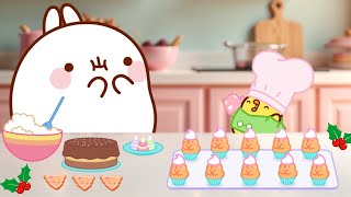 Molang and Piu Piu's CHRISTMAS Desserts! 🧁🎄