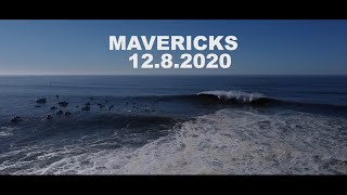 MAVERICKS BIG WAVE DRONE FOOTAGE DECEMBER 8, 2020