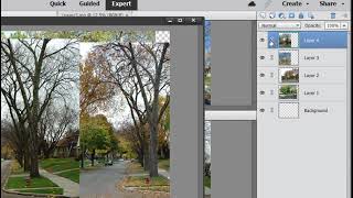Prepping photos for a time lapse video in Photoshop Elements