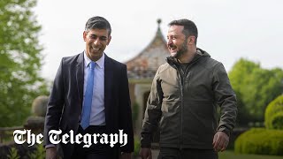 Rishi Sunak compares Zelensky to Winston Churchill as leaders meet at Chequers