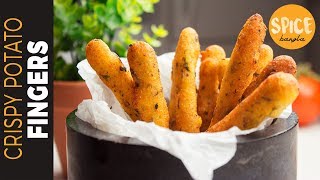 ক্রিস্পি পটেটো ফিঙ্গারস | Crispy Potato Fingers | Bangla Potato Finger Recipe | Bangla Snacks Recipe