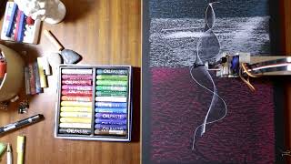 my creative process, generative art with pen plotter