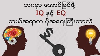 အောင်မြင်မှုရဲ့ ပဲ့ကိုင်ရှင် IQ နှင့် EQ