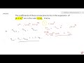 The coefficients of three consecutive terms in the expansion  of  ltmath gt  ltmrow gt  ltmsu