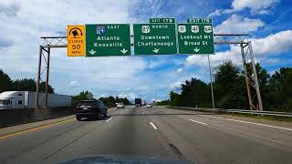 Timelapse Driving Into Atlanta