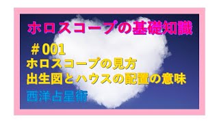 〇#001 ホロスコープ基礎　出生図とハウスの配置