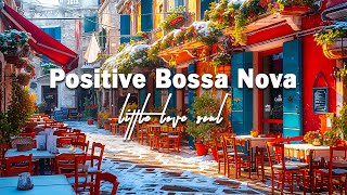Greece Outdoor Coffee Shop Ambience | Positive Bossa Nova and Joy Jazz Music to Study, Work, Relax