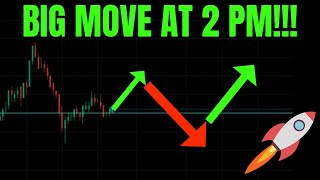 🔥 BIG MOVE AT 2 PM! TSLA, SPY, NVDA, QQQ, ES, BTC, AAPL, META, AMZN MSFT \u0026 GOOG PREDICTIONS!  🚀