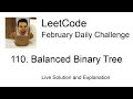 Daily Leetcode #2140: Feb 08, 2026 - 110. Balanced Binary Tree