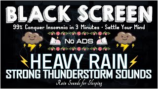 99% Conquer Insomnia in 3 Minutes・Settle Your Mind to Fall Asleep Fast, Relief Insomnia｜BLACK SCREEN