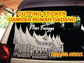 cutting sticker gambar rumah gadang,urang awak .