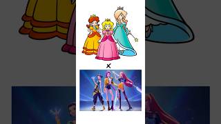 Super Mario Princesses as KPOP Demon Hunters #kpopdemonhunters #supermario #peach #daisy #rosalina
