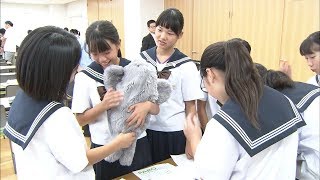 小中学生が介護現場で活躍するロボットを体験　アザラシ型や動作サポート型の実力を体感　高松市