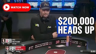 Phil Hellmuth vs. JungleMan Cates $200,000 Heads Up Battle
