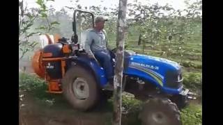 EQUIPO DE FUMIGACION ARBUS 270 ACOPLADO EN UN TRACTOR SONALIKA DE 26 HP