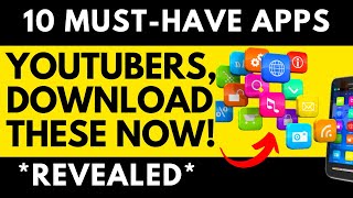 👉 TOP 10 FREE MUST HAVE MOBILE APPS FOR YOUTUBERS - Best Apps For YouTube Videos and YouTubers