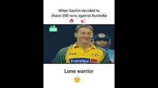 When Sachin Tendulkar decided to fight a lone battle against Australia 💥💙#sachintendulkar