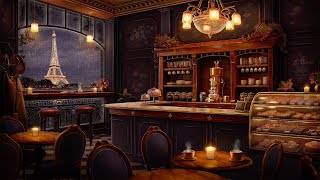 Dreamy Paris Cafe Ambience with Soft Jazz Piano & Rain Sounds for Sleep, Relaxation, & Focus