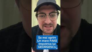 Mare FakeNews impotriva lui Calin GEORGESCU‼️