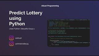 Predict lotto using Python | Final Part