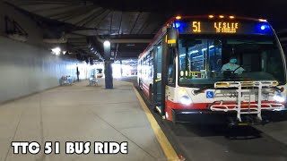 4k TTC Route 51 Bus Ride From Eglinton Subway Station To Freshmeadow Dr / Don Mills Rd