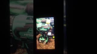 Hitachi 18v hammer drill from lowes $80.00 vs kawasaki 19v drill driver from savers for $2.99compare