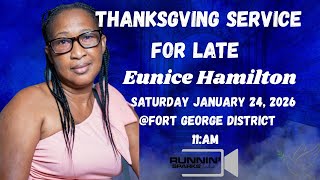 Eunice Hamilton "Funeral Service"