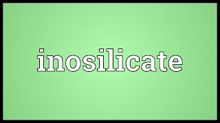 Inosilicate Meaning