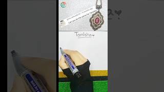 Tanisha name|Stylish Handwriting tutorial ✍🏻