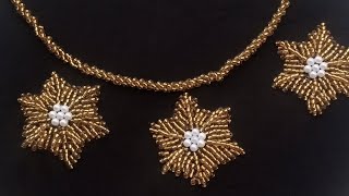 beadwork, neckline beading, bead design, stem stitch, seed beadwork, beading for beginners.