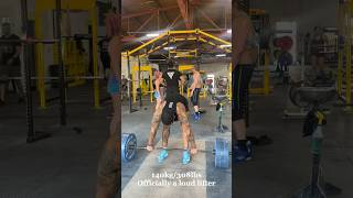 140kg/308lbs Clean and Jerk BUT loud #olympicweightlifting #squat #funny