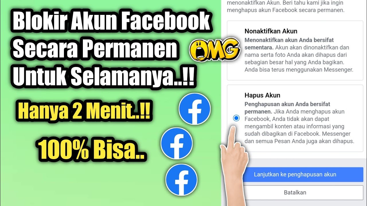 Cara Memblokir Akun Facebook Secara Permanen Untuk Selamanya | Mudah ...