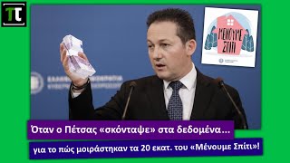 Όταν ο Πέτσας «σκόνταψε» στα δεδομένα για το πώς μοιράστηκαν τα 20εκατ. του «Μένουμε Σπίτι» στα ΜΜΕ!