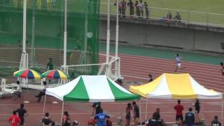 男子4×100MR 予選5組　東日大昌平　2016 第62回福島県高校体育大会陸上競技大会　みんなのスタジアム