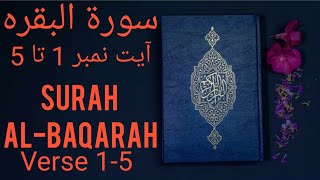 Surah Al-Baqarah (Verse 1-5 ) سورۃ البقرہ(آیت نمبر 1 تا 5) | #YouTubeShorts |