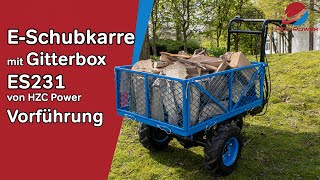 Elektrische Schubkarre bis 230 kg Zuladung (ES231) Vorführung