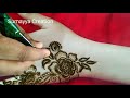 Beautiful flower heena design ll Sumayya  Creation