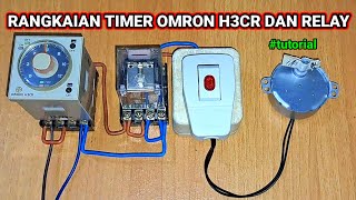 Tutorial cara pasang timer omron h3cr dan relay