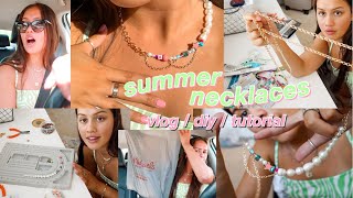 making trendy summer necklaces (martha calvo inspired)