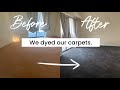 $50 Dyeing Our Carpets Cheap Flooring Idea |Tutorial | Save Money “Using What You Have” Episodes