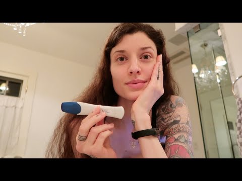 Taking a pregnancy test