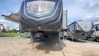 Toy Hauler w/ Side AND Rear Patios! 2017 Heartland Road Warrior 427