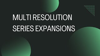 MULTIRESOLUTION EXPANSIONS