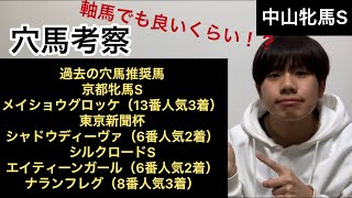 【中山牝馬S】人気ないけど軸馬にしてもいい馬！？【穴馬考察】