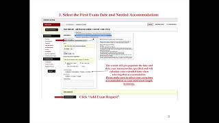 Scheduling Exams in AIM